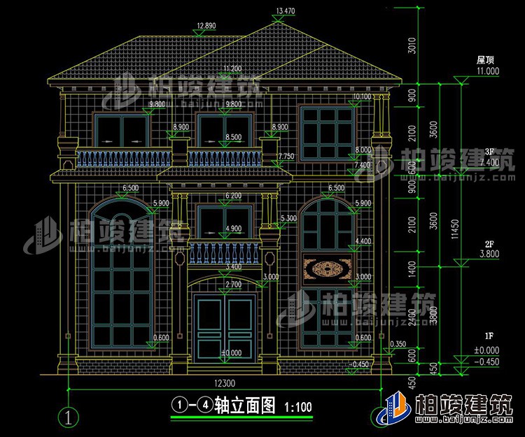 正立面图